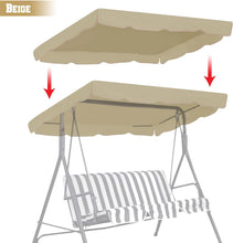 Load image into Gallery viewer, 65"x45" Patio Swing Canopy Replacement Top Outdoor Seater Porch Swing Canopy Cover, Cover ONLY
