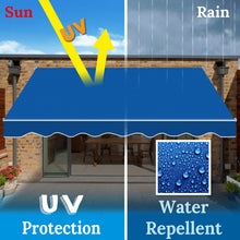 Load image into Gallery viewer, SUNNYOUTDOOR 8x6.5 FT Patio Awning Retractable Outdoor Sun Shade Manual Patio Deck Awning Heavy Duty Awning