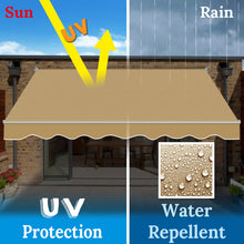 Load image into Gallery viewer, SUNNYOUTDOOR 8x6.5 FT Patio Awning Retractable Outdoor Sun Shade Manual Patio Deck Awning Heavy Duty Awning