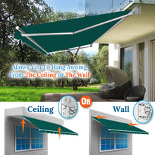 Load image into Gallery viewer, 12x8 FT Patio Awning Retractable Outdoor Sun Shade Manual Patio Deck Awning Heavy Duty Awning