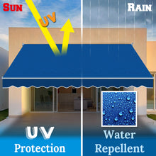 Load image into Gallery viewer, SUNNYOUTDOOR 12'x10' Patio Awning Retractable Awning Sun Shade Manual Patio Deck Awning