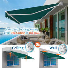 Load image into Gallery viewer, SUNNYOUTDOOR 12'x10' Patio Awning Retractable Awning Sun Shade Manual Patio Deck Awning