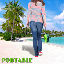 Load image into Gallery viewer, SUNNYOUTDOOR 5.7'x4.6' Nylon Parachute Hammock Ultra Light Travel Camping Air Tree Swing Bed Up to 330 Pound Capacity