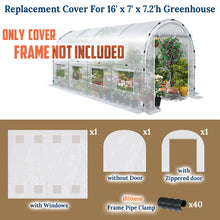Load image into Gallery viewer, Greenhouse 3Pcs Cover Replacement Larger Walk in Outdoor Plant Garden