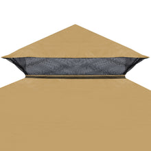 Load image into Gallery viewer, 10x10ft Double Tiered Replacement Canopy ONLY Patio Pavilion Gazebo Sunshade Polyester Cover