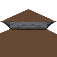 Load image into Gallery viewer, 10x10ft Double Tiered Replacement Canopy ONLY Patio Pavilion Gazebo Sunshade Polyester Cover