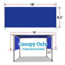 Load image into Gallery viewer, SUNNYOUTDOOR 18' L x 8.2' W Pergola Replacement Canopy Universal Pergola Canopy Replacement Top Cover for Pergola Structure, Frame NOT included