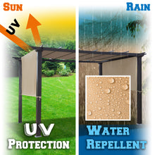 Load image into Gallery viewer, SUNNYOUTDOOR 18' L x 8.2' W Pergola Replacement Canopy Universal Pergola Canopy Replacement Top Cover for Pergola Structure, Frame NOT included