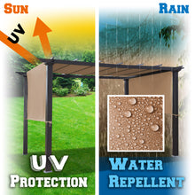 Load image into Gallery viewer, SUNNYOUTDOOR 18' L x 8.2' W Pergola Replacement Canopy Universal Pergola Canopy Replacement Top Cover for Pergola Structure, Frame NOT included