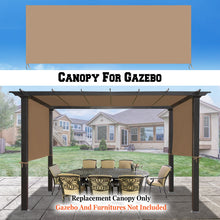 Load image into Gallery viewer, SUNNYOUTDOOR 18' L x 8.2' W Pergola Replacement Canopy Universal Pergola Canopy Replacement Top Cover for Pergola Structure, Frame NOT included