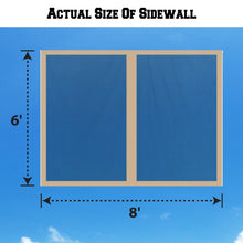 Load image into Gallery viewer, 8'Wx6'H Canopy Replacement Sidewalls Mosquito Netting Screen Walls for 8x8 FT Gazebo