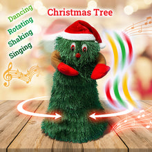 Load image into Gallery viewer, Dancing Christmas Tree Toys Electric Plush Doll Rotating Music Toys Green Xmas Tree Decorations