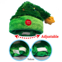 Load image into Gallery viewer, Christmas Hat Moves to Music with the Dancing Electric Party Swing Novelty Funny Hat for Xmas Halloween Decorations