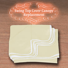 Load image into Gallery viewer, 65"x45" Patio Swing Canopy Replacement Top Outdoor Seater Porch Swing Canopy Cover, Cover ONLY