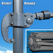Load image into Gallery viewer, 10'x10' Deluxe Patio Umbrella Outdoor Off-Set Hanging Roma Umbrella Tilt & 360 Rotation Patio Heavyduty Sunshade Cantilever Crank(steel cross base is included)