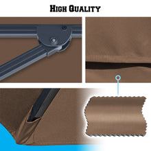 Load image into Gallery viewer, 10'x10' Deluxe Patio Umbrella Outdoor Off-Set Hanging Roma Umbrella Tilt & 360 Rotation Patio Heavyduty Sunshade Cantilever Crank(steel cross base is included)