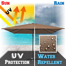 Load image into Gallery viewer, 10'x10' Deluxe Patio Umbrella Outdoor Off-Set Hanging Roma Umbrella Tilt & 360 Rotation Patio Heavyduty Sunshade Cantilever Crank(steel cross base is included)