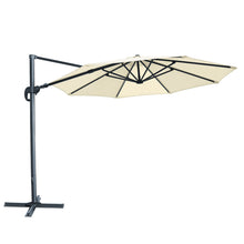 Load image into Gallery viewer, STRONG CAMEL 11.5' Round Heavy Duty Cantilever Offset Umbrella Tilt 360 Rotation Patio Spa