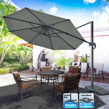 Load image into Gallery viewer, STRONG CAMEL 11.5' Round Heavy Duty Cantilever Offset Umbrella Tilt 360 Rotation Patio Spa