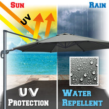 Load image into Gallery viewer, 11.5' Cantilever Offset Umbrella Heavy Duty Tilt 360 Rotation Round Patio Umbrella