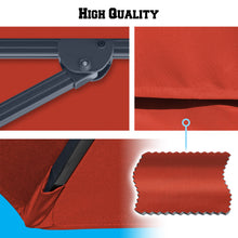 Load image into Gallery viewer, STRONG CAMEL 11.5' Round Heavy Duty Cantilever Offset Umbrella Tilt 360 Rotation Patio Spa