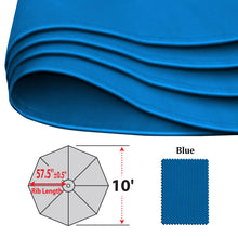 Load image into Gallery viewer, 10ft 8rib Replacement Canopy cover for Solar Cantilever Patio Hanging Umbrella