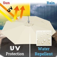 Load image into Gallery viewer, 10ft 8rib Replacement Canopy cover for Solar Cantilever Patio Hanging Umbrella