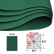 Load image into Gallery viewer, 8.2x8.2ft 8 Ribs Replacement Canopy cover for Square Hanging Solar Umbrella