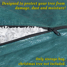 Load image into Gallery viewer, Heavy Duty Large Artificial Christmas Tree Carry Storage Bag Holiday Clean Up to 9'