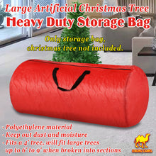 Load image into Gallery viewer, Heavy Duty Large Artificial Christmas Tree Carry Storage Bag Holiday Clean Up to 9'