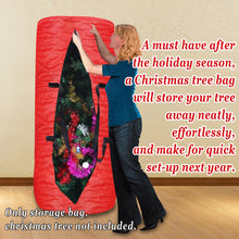 Load image into Gallery viewer, Heavy Duty Large Artificial Christmas Tree Carry Storage Bag Holiday Clean Up to 9'