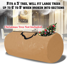 Load image into Gallery viewer, Heavy Duty Large Artificial Christmas Tree Carry Storage Bag Holiday Clean Up to 9'