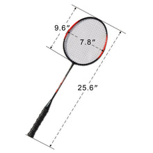 Load image into Gallery viewer, 2 Pack Badminton Racquet Lightweight Badminton Set with Bag