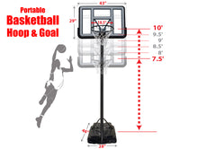 Load image into Gallery viewer, Basketball Hoop & Goal 10 - 7.5 Ft. Height Adjustable (Local Pickup Only)