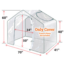 Load image into Gallery viewer, Replacement Cover for 5.9' x 3.5' x 5' Outdoor Plants Greenhouse Plant Flower Garden Green Hous-Cover Only