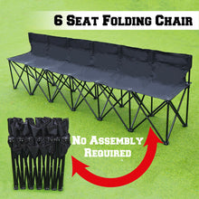 Load image into Gallery viewer, Portable Folding 6 Seater Waterproof Bench chair with Carry Bag