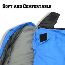 Load image into Gallery viewer, Heavy duty Hooded sleeping bag Hiking camping Indoor with Carry Bag