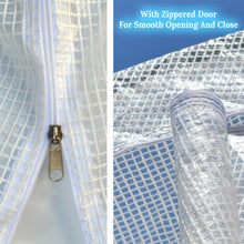 Load image into Gallery viewer, 10x5x7'H Large Walk-In Wall Half Greenhouse w 3 tiers 6 Shelves White Yard