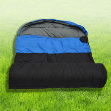 Load image into Gallery viewer, Heavy duty Hooded sleeping bag Hiking camping Indoor with Carry Bag