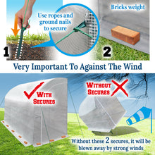 Load image into Gallery viewer, 10x5x7'H Large Walk-In Wall Half Greenhouse w 3 tiers 6 Shelves White Yard