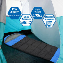 Load image into Gallery viewer, Heavy duty Hooded sleeping bag Hiking camping Indoor with Carry Bag