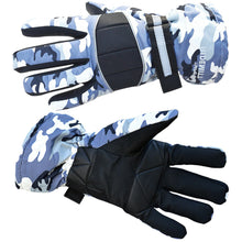 Load image into Gallery viewer, 11.4"L Waterproof Winter Warm Camouflage Work Gloves Ski Glove Motorcycle