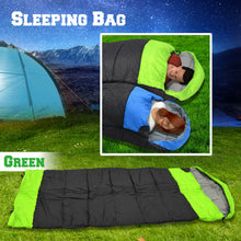 Load image into Gallery viewer, Heavy duty Hooded sleeping bag Hiking camping Indoor with Carry Bag
