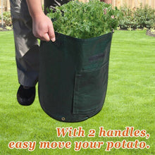 Load image into Gallery viewer, Garden Potato Grow Planter PE Bag Container Tub Outdoor Indoor Vegetables Garden Dia.13.7" Barrel