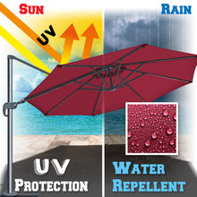 Load image into Gallery viewer, STRONG CAMEL 11.5ft  360 Rotataion Offset Cantilever Hanging Big Solar LED Umbrella(ONLY LOCAL PICK UP)