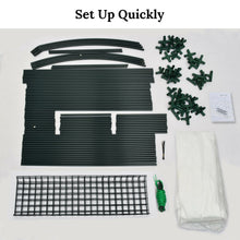 Load image into Gallery viewer, 10x5x7'H Large Walk-In Wall Half Greenhouse w 3 tiers 6 Shelves White Yard