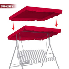 Load image into Gallery viewer, Patio Swing Canopy Replacement Porch Top Cover Outdoor Seat Furniture