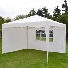 Load image into Gallery viewer, STRONG CAMEL 10'X13' EZ POP UP Folding Gazebo Camping Canopy W/Carry Bag Wedding Party Tent With Side Wall-WHITE