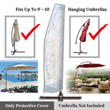 Load image into Gallery viewer, 80"L Protective Cover for Hanging Offset Patio Umbrella Outdoor