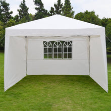 Load image into Gallery viewer, STRONG CAMEL 10'X13' EZ POP UP Folding Gazebo Camping Canopy W/Carry Bag Wedding Party Tent With Side Wall-WHITE
